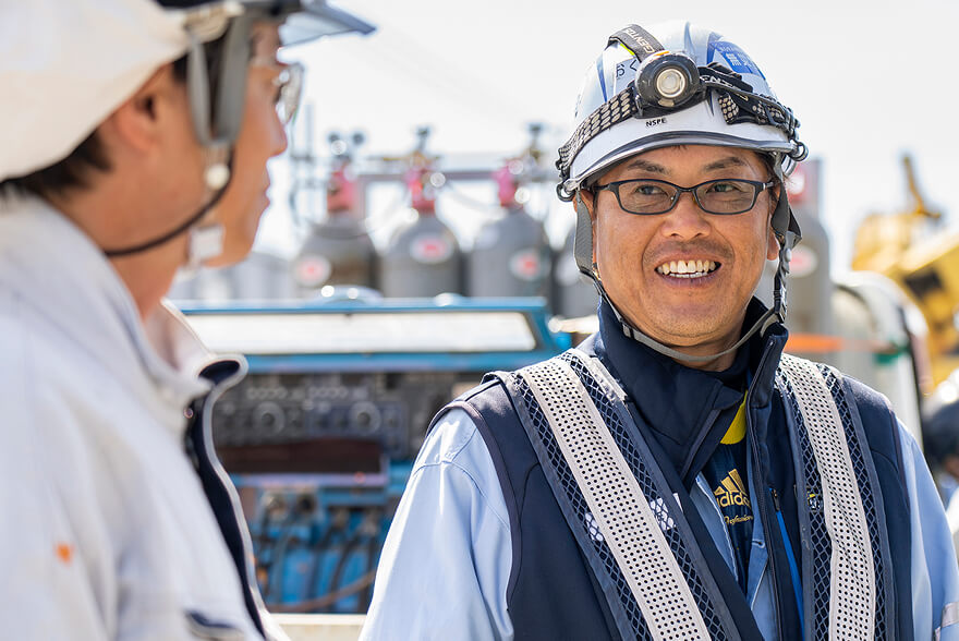 施工管理者のM.Oさんにもご協力いただいた