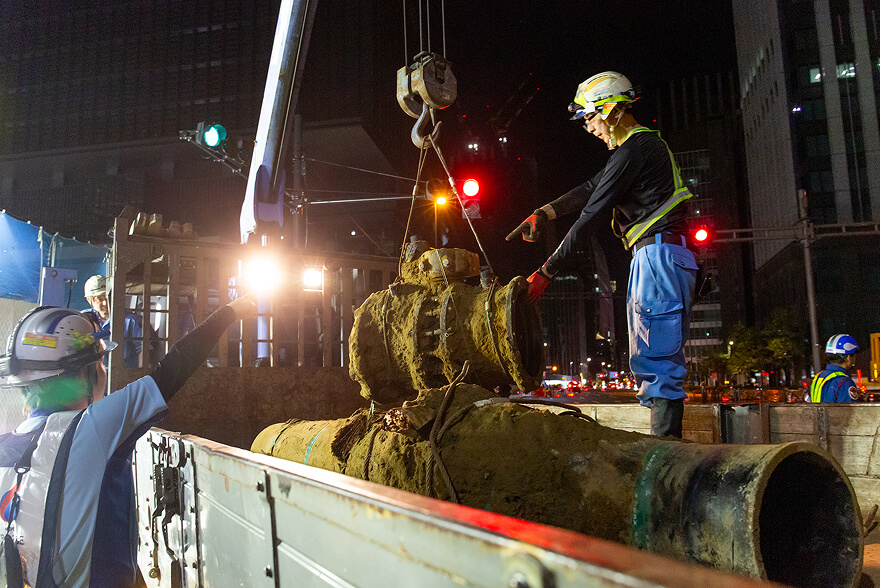 都心では高度経済成長期に埋設された管の入れ替えが多い